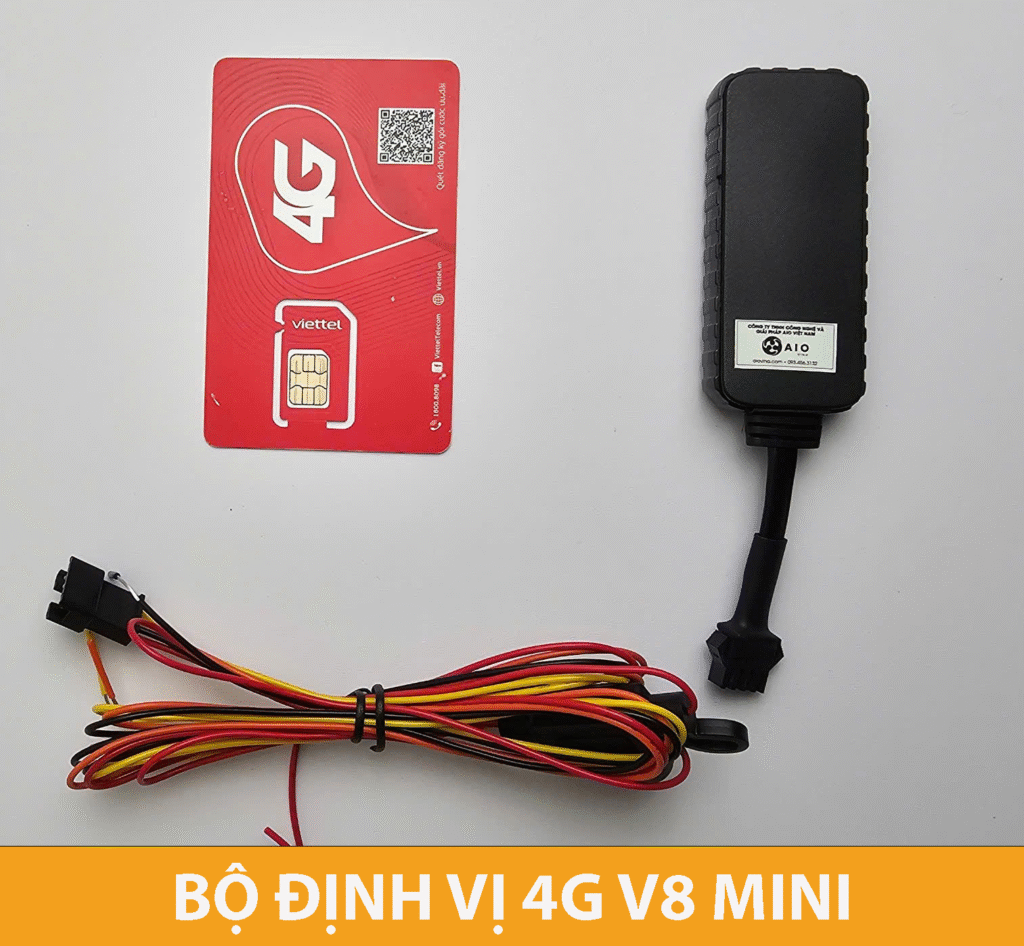bộ định vị 4G V8 mini