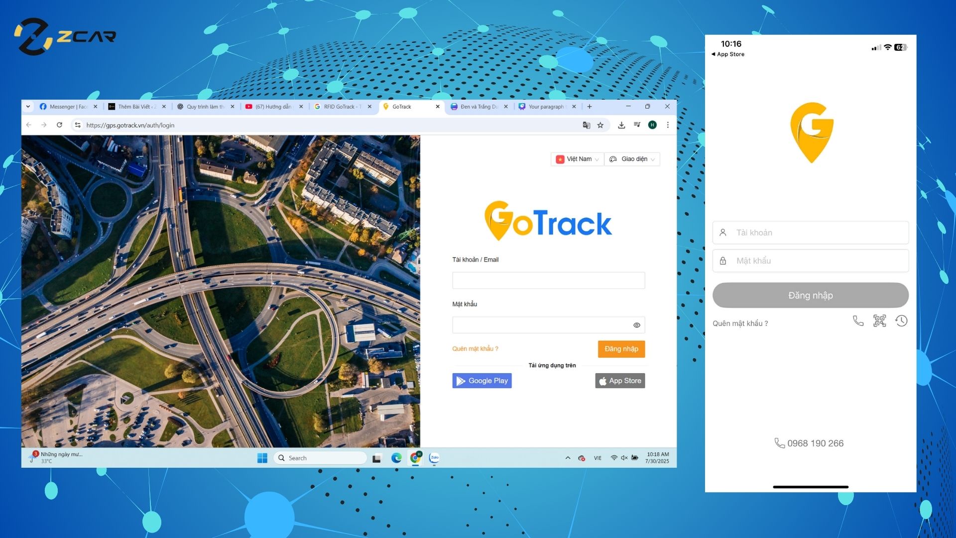 Làm thẻ lái xe RFID và hướng dẫn đăng nhập RFID GoTrack