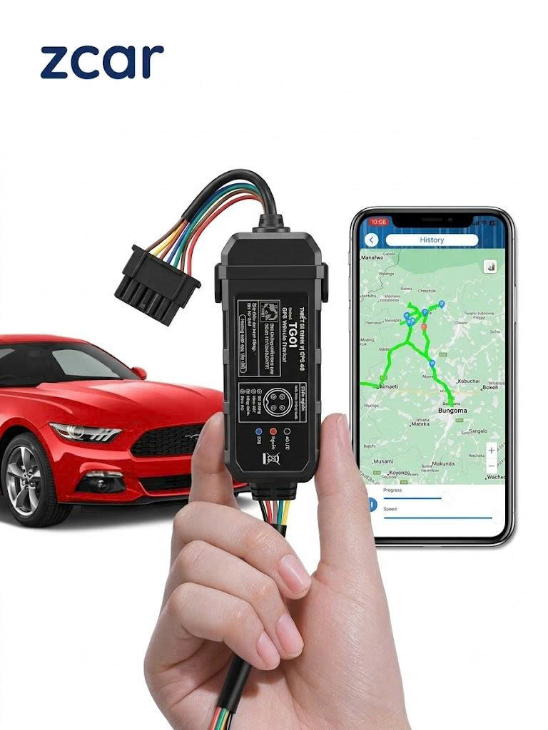 Thiết bị định vị ô tô ZCAR hỗ trợ giám sát phương tiện