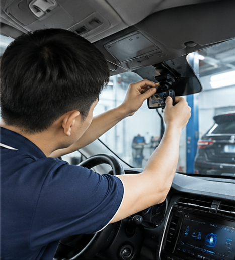 Lắp đặt camera hành trình ô tô cho khách hàng tại ZCAR